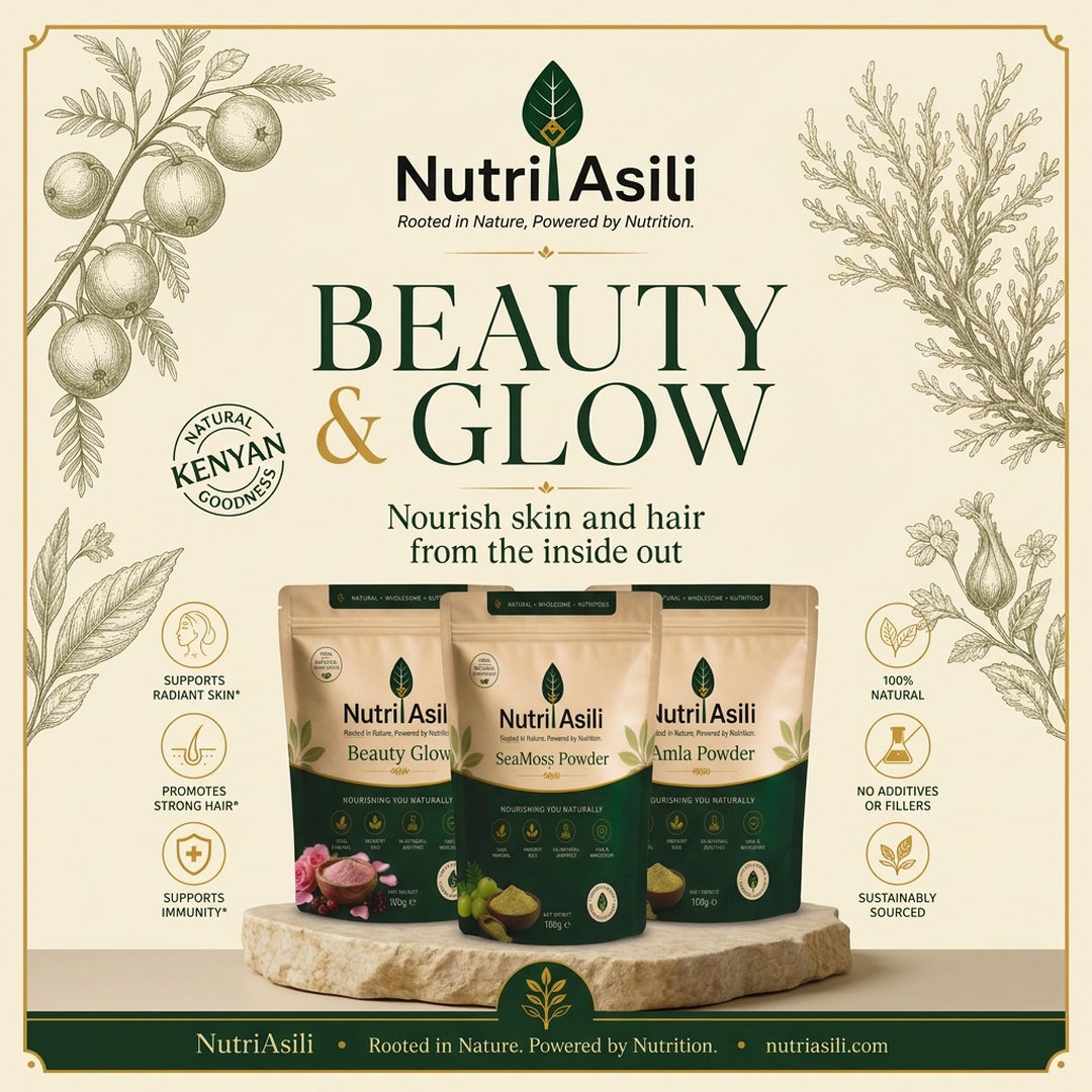 NutriAsili Beauty & Glow square social media poster