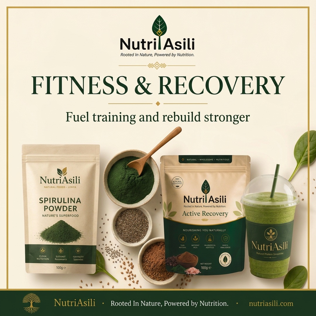 NutriAsili Fitness & Recovery square social media poster